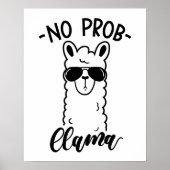 Cool No Prob Llama Poster (Vorne)