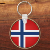 Cool Norway Flag Seal Schlüsselanhänger (Vorderseite)