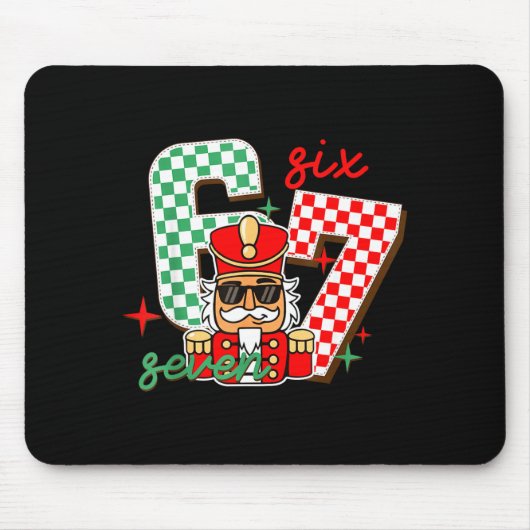Cool Nutcracker Christmas 67 Six Seven Gen Alpha S Mousepad (Vorne)