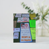 Cool Occupy LA Postcard! Postkarte (Stehend Vorderseite)