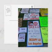 Cool Occupy LA Postcard! Postkarte (Vorne/Hinten)