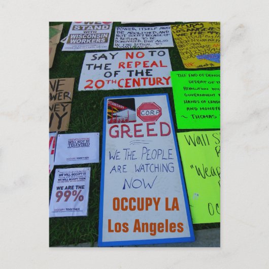 Cool Occupy LA Postcard! Postkarte (Vorderseite)