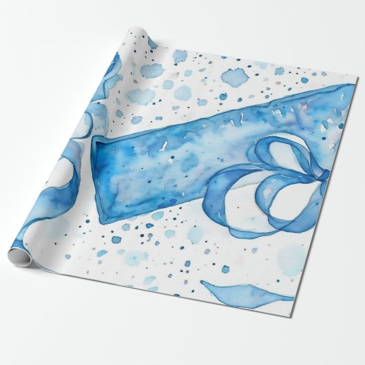 Cool Ocean Blue Gift Tags Geschenkpapier (Ungerollt)