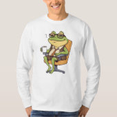 Cool-Office-Frosch-Kaffee T-Shirt (Vorderseite)