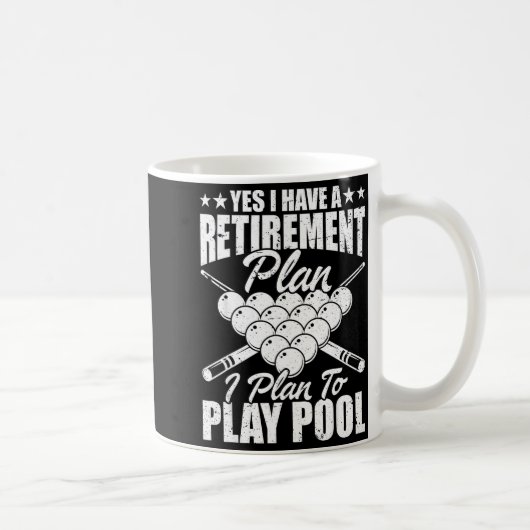 Cool Ol Design For Men Women Billiards Lover Ol Pl Kaffeetasse (Rechts)