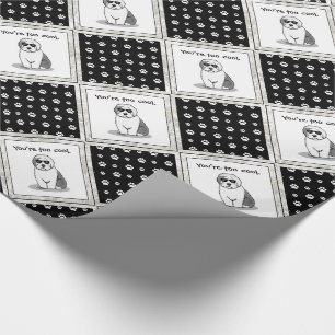 Cool Old English Sheepdog (Grau 1) Niedlich Funny Geschenkpapier
