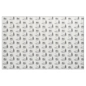 Cool Old English Sheepdog (Grau 1) Niedlich Funny Stoff (Fat Quarter (45,7 x 55,9 cm))