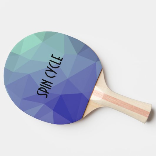 Cool Ombre blauer grüner Springer Tischtennis Schläger (Seitenansicht)