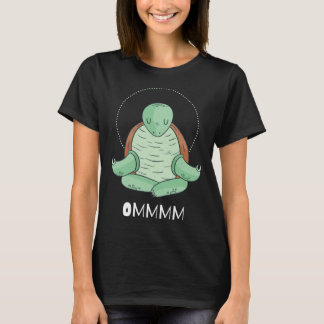Cool OMMM meditation relaxation turtle yoga T-Shirt