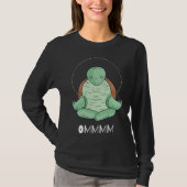 Cool OMMM meditation relaxation turtle yoga T-Shirt (Vorderseite)