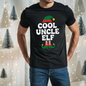 Cool Onkel Elf Funny Elf Matching Weihnachtsgesche T-Shirt