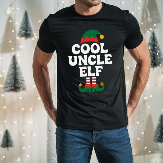 Cool Onkel Elf Funny Elf Matching Weihnachtsgesche T-Shirt