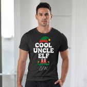 Cool Onkel Elf Funny Elf Matching Weihnachtsgesche T-Shirt