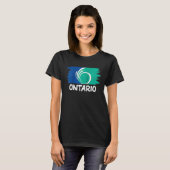 Cool Ontario Flag Raglan Baseball T-Shirt (Vorne ganz)