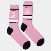 Cool Opa Personalisiert Rosa Socken (Rechts)