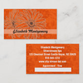 Cool Orange Daisy Wellness-Center Termine Business (Vorne/Hinten)