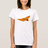 Cool Orange Halloween Bat T-Shirt (Vorderseite)