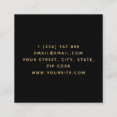 Cool Orange Joystick Joypad Game Tester Fun Quadratische Visitenkarte (Rückseite)