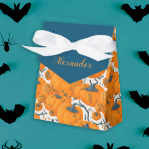 Cool Orange Pumpkins HerbstHalloween Geschenkschachtel