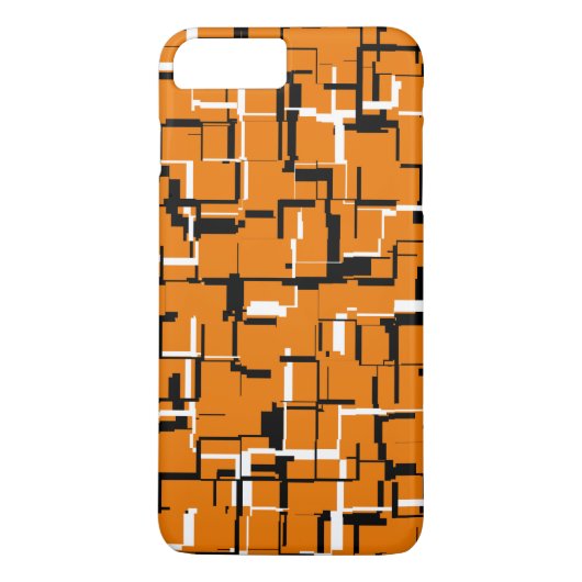 COOL Orange Schwarz-weiß Case-Mate iPhone Hülle (Rückseite)