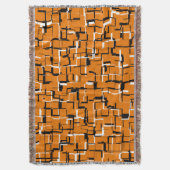 COOL Orange Schwarz-weiß Decke (Vorderseite Vertikal)