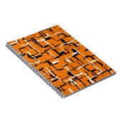 COOL Orange Schwarz-weiß Notizblock (Rechte Seite)