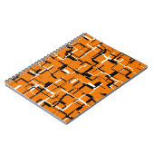 COOL Orange Schwarz-weiß Notizblock (Linke Seite)