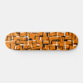 COOL Orange Schwarz-weiß Skateboard (Horizontal)