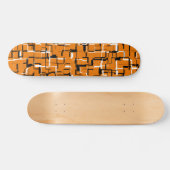 COOL Orange Schwarz-weiß Skateboard (Horizontal)