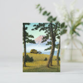 Cool oriental japanese landsape scenery Mt. Fuji Postkarte (Stehend Vorderseite)