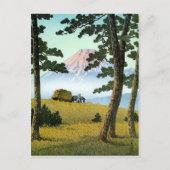 Cool oriental japanese landsape scenery Mt. Fuji Postkarte (Vorderseite)