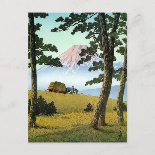 Cool oriental japanese landsape scenery Mt. Fuji Postkarte (Vorderseite)