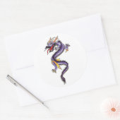 Cool Oriental Purple Dragon Sticker (Umschlag)