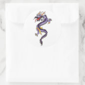 Cool Oriental Purple Dragon Sticker (Tasche)