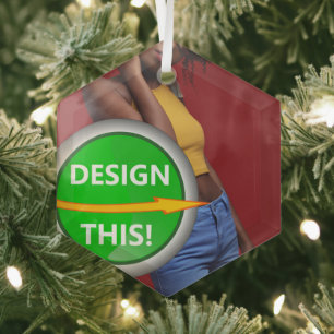 COOL! Ornament - Glas Hexagon Ornament - Custom Ornament Aus Glas
