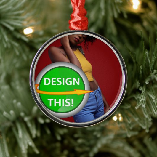 COOL! Ornament - Premium Round Ornament - Custom Aus Metall (Baum)
