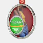 COOL! Ornament - Premium Round Ornament - Custom Aus Metall (Links)