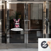 Cool Osterhase Fensteraufkleber (Büro Tür)