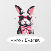 Cool Osterhase Fensteraufkleber (Blatt)