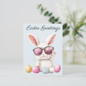 Cool Osterhase Postkarte (Stehend Vorderseite)
