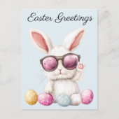 Cool Osterhase Postkarte (Vorderseite)