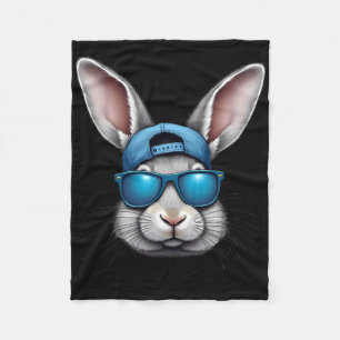 Cool Ostern Sonniges Gesicht mit Sungles Men Boys Fleecedecke
