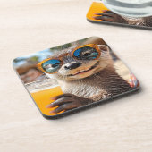Cool Otter Getränkeuntersetzer (Linke Seite)