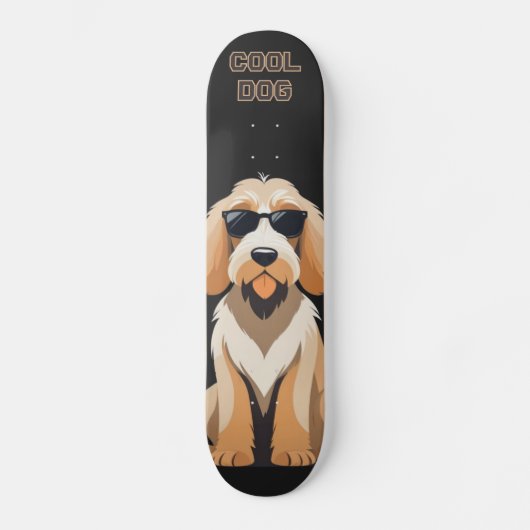 Cool Otterhound with Sunnies Skateboard (Vorderseite)