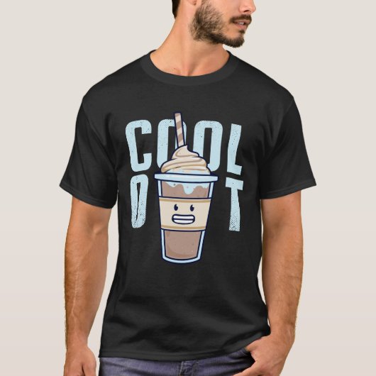 Cool Out Funny Kawaii Milkshake T-Shirt (Vorderseite)