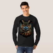 Cool Owl Illustration Graphics T-Shirt (Vorne ganz)