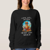Cool Pack with Alpaca never look back-a Tee Men Wo (Vorderseite)