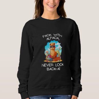 Cool Pack with Alpaca never look back-a Tee Men Wo