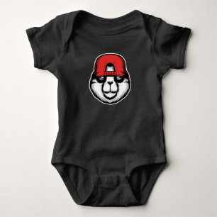 Cool Panda Baby Strampler