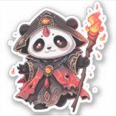 Cool Panda - Feuerdemo-Assistent Aufkleber (Vorderseite)